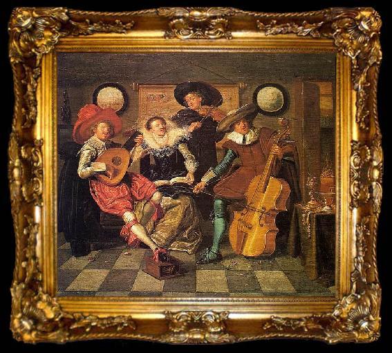 framed  Dirck Hals Musicians, ta009-2
